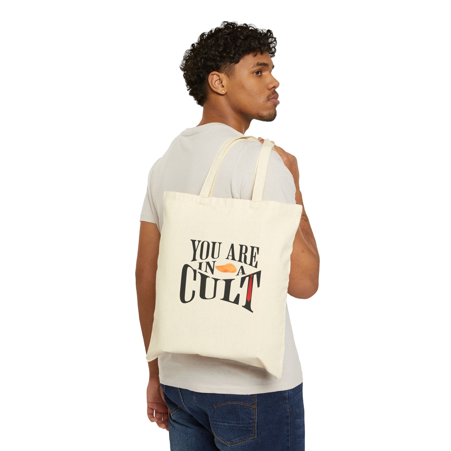 You Are In a Cult Tote Bag | Bold Political Statement Bag