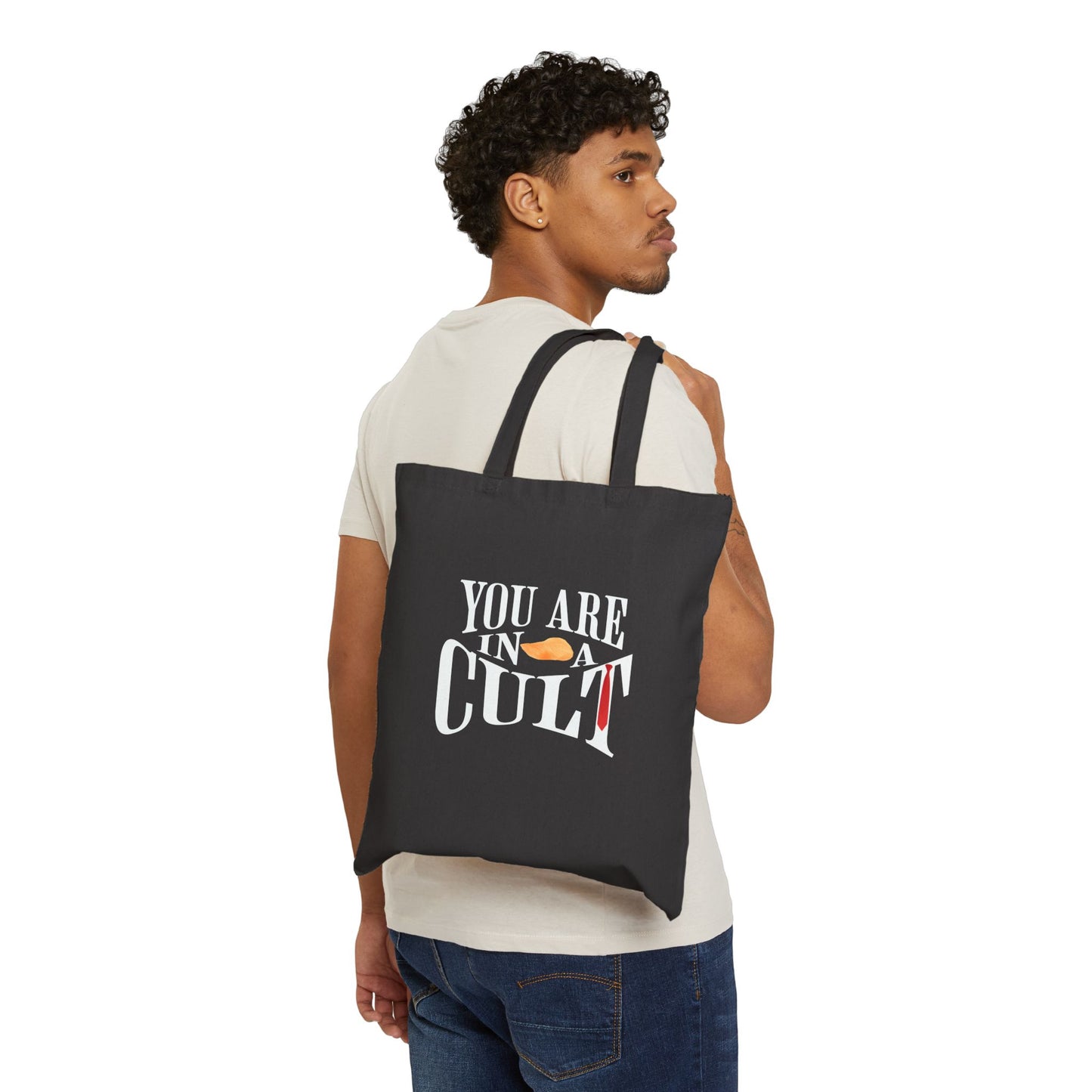 You Are In a Cult Tote Bag | Bold Political Statement Bag