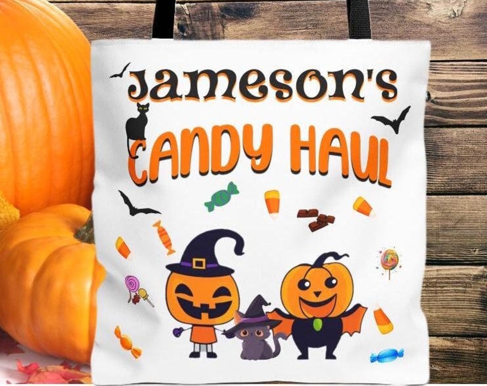 Personalized Halloween Tote Bag