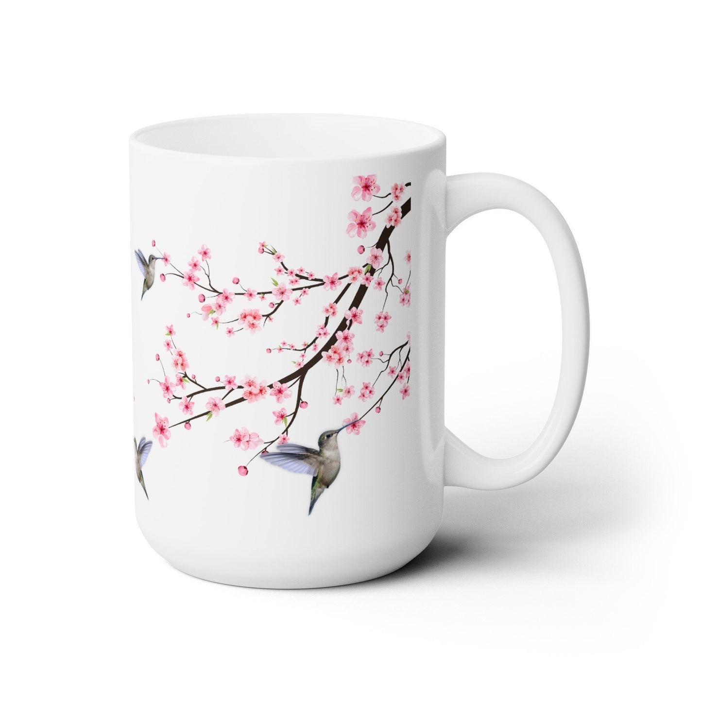 Hummingbird & Cherry Blossom Mug