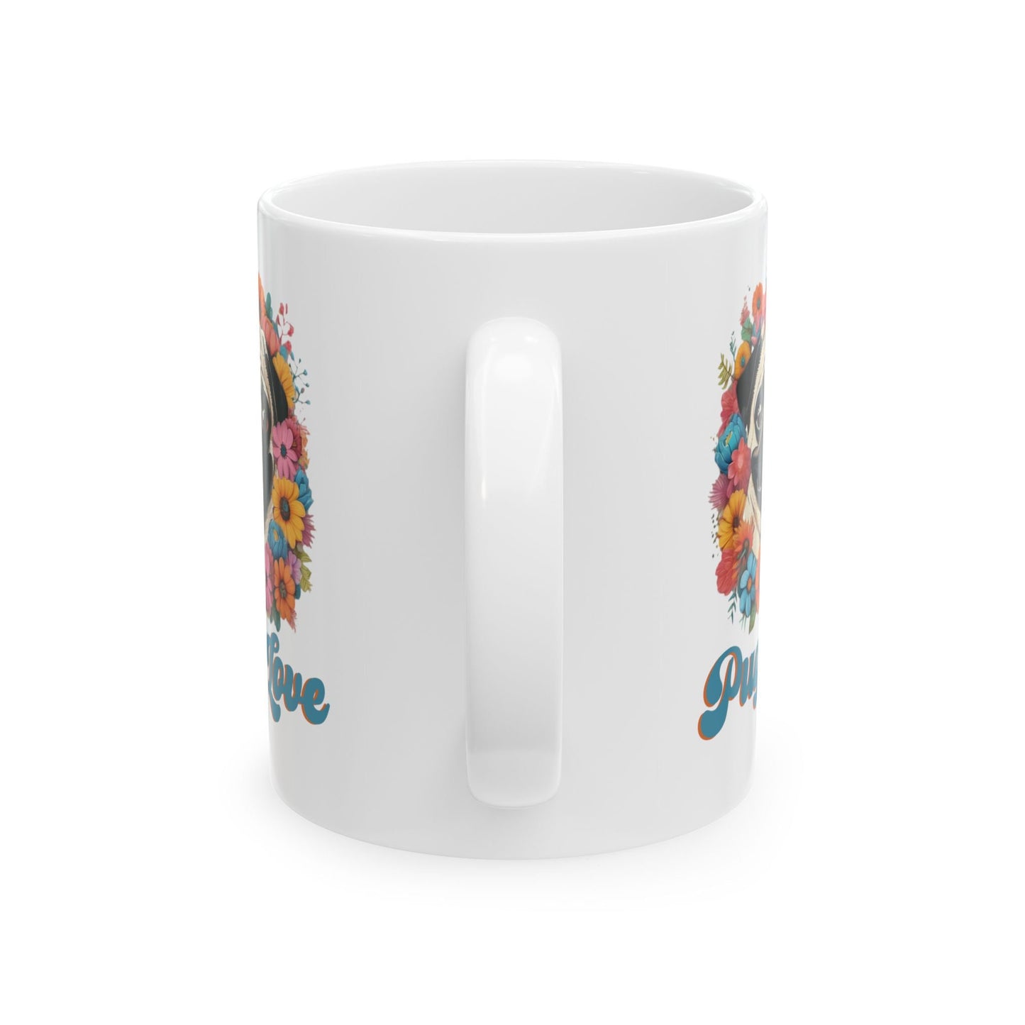 Pug Love Retro Mug