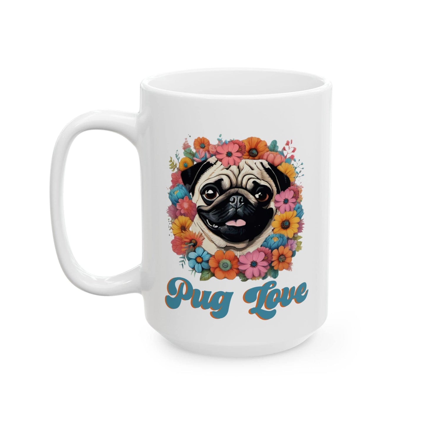 Pug Love Retro Mug