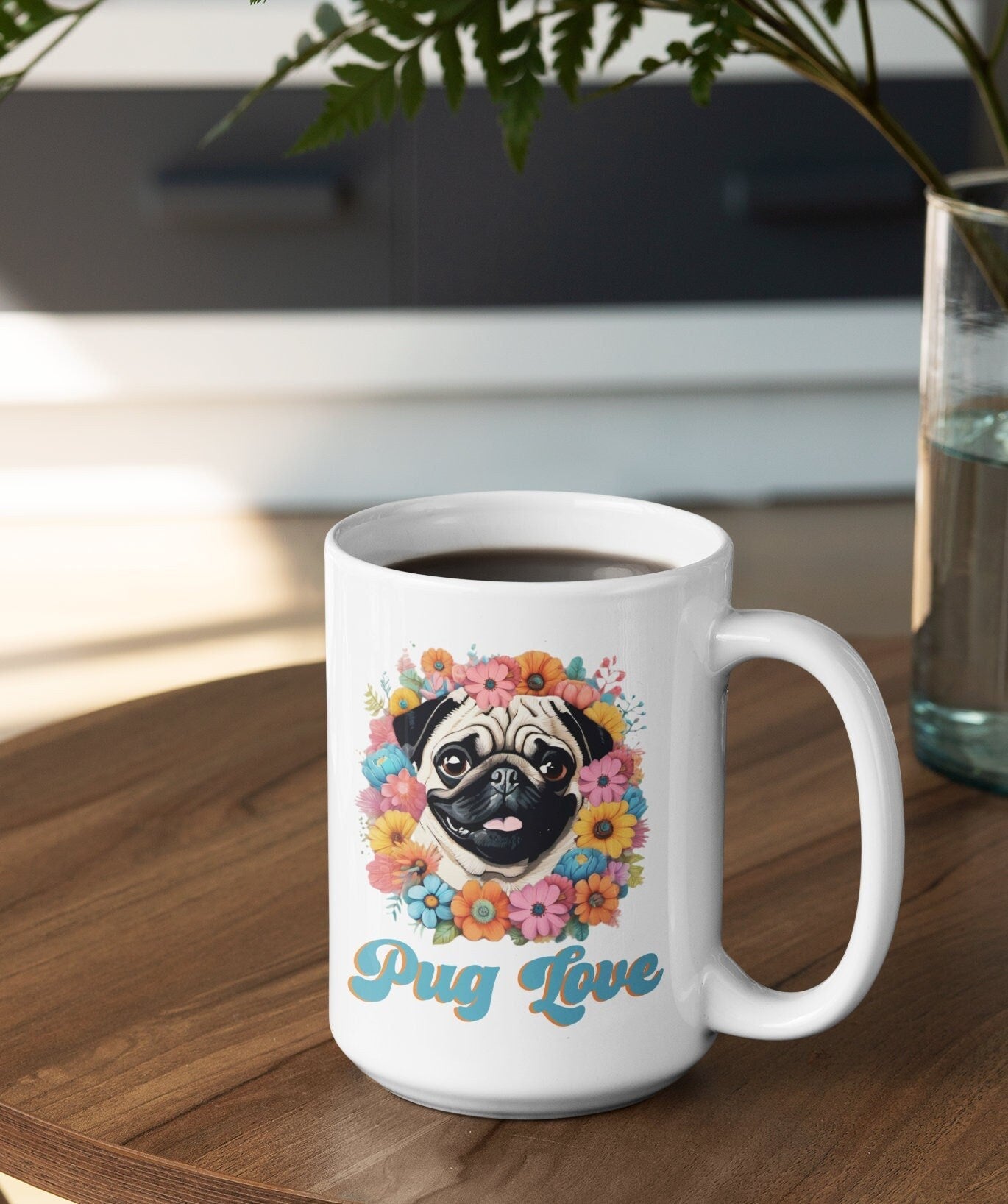 Pug Love Retro Mug