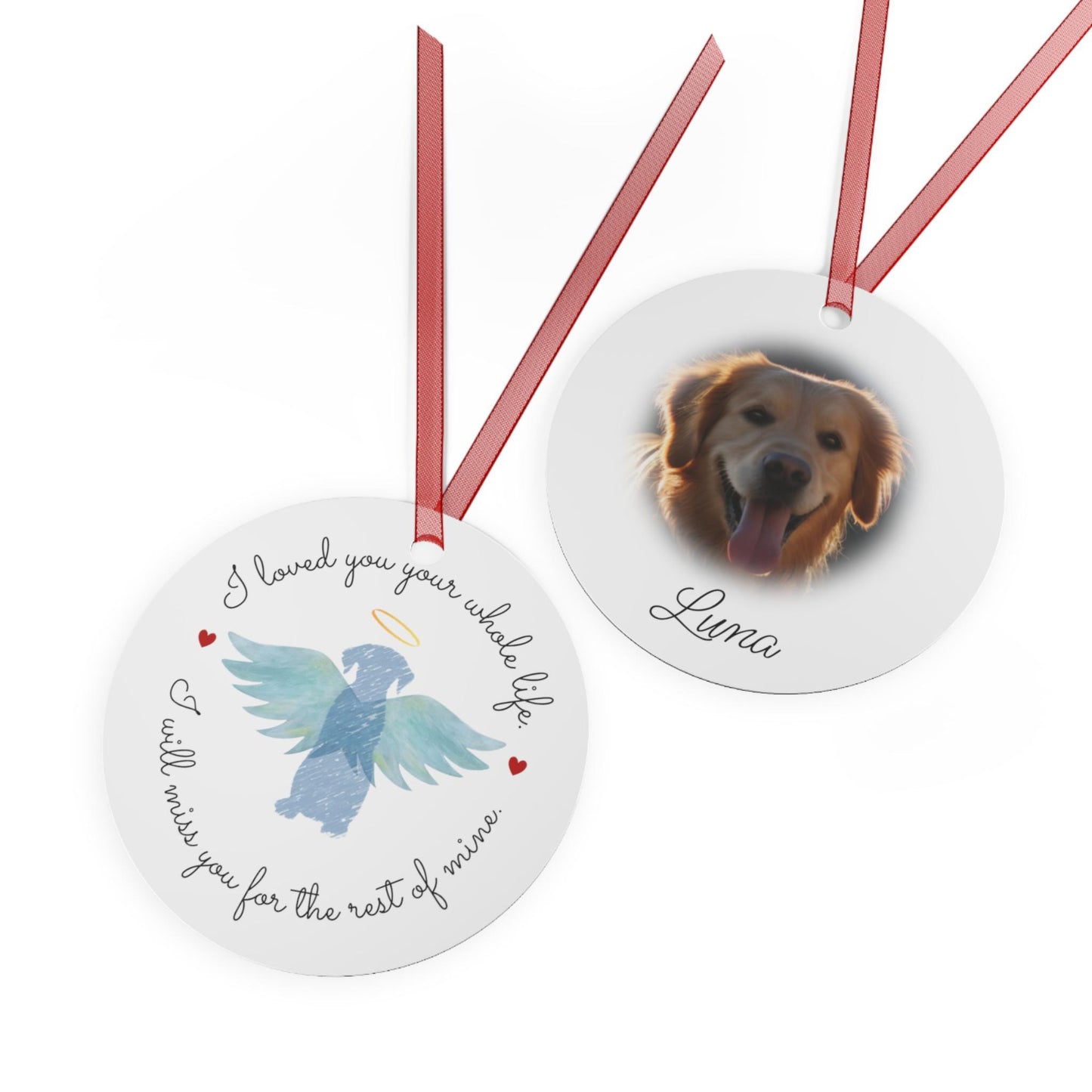 Personalized Dog Memorial Christmas Ornament