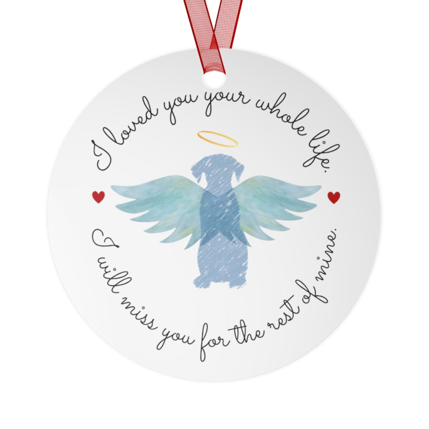 Personalized Dog Memorial Christmas Ornament
