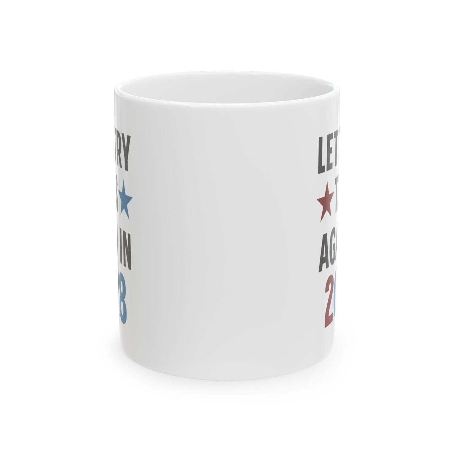 Political Mug, Election 2024, Democrat Republican Gift, Voting Coffee Cup, Blue Red Charcoal, Political Activist Tea Mug