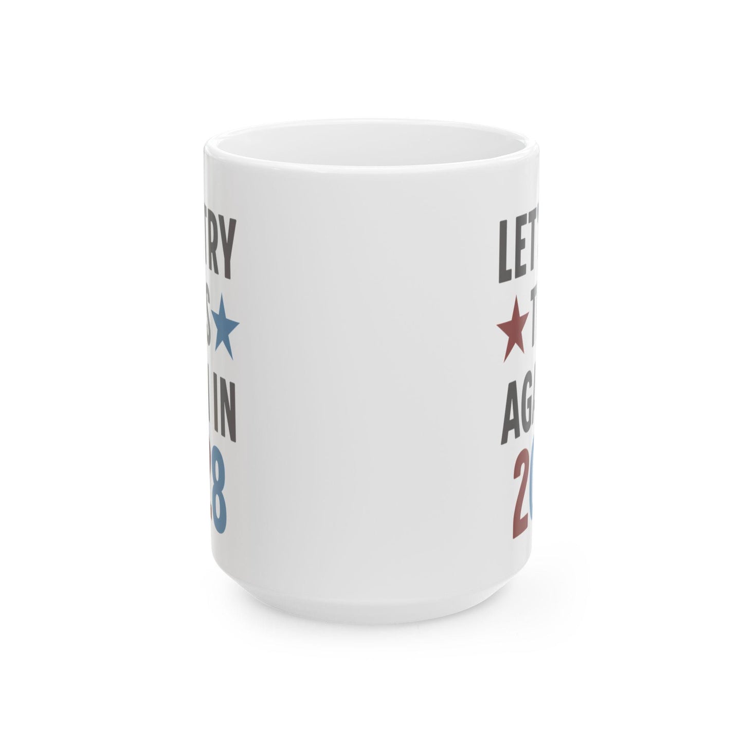 Political Mug, Election 2024, Democrat Republican Gift, Voting Coffee Cup, Blue Red Charcoal, Political Activist Tea Mug