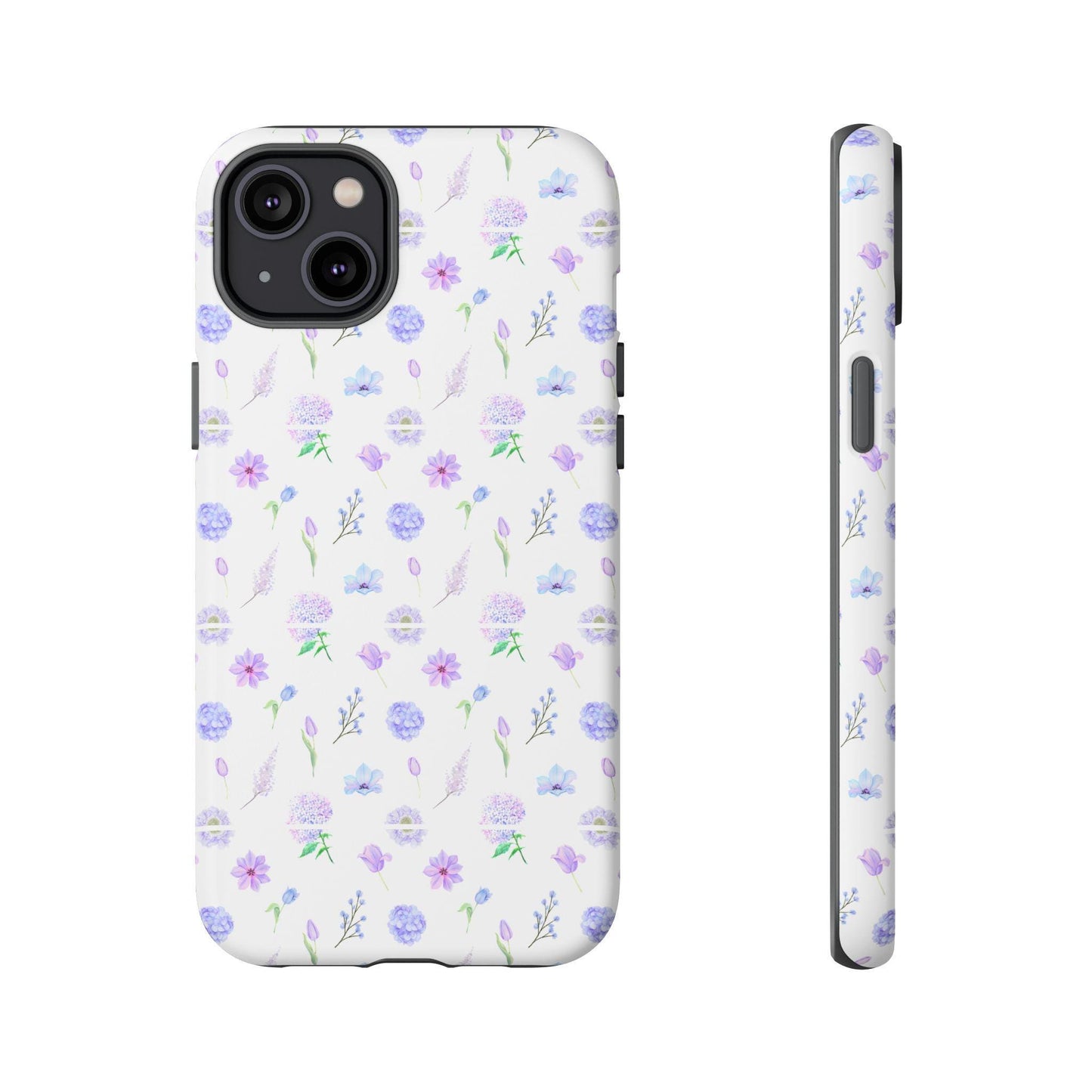 Phone Case, Colorful Wildflower Pattern Tough Cases, Protective Phone Cover, Floral Print Phone Accessories, Dainty Flower Phone Shell,