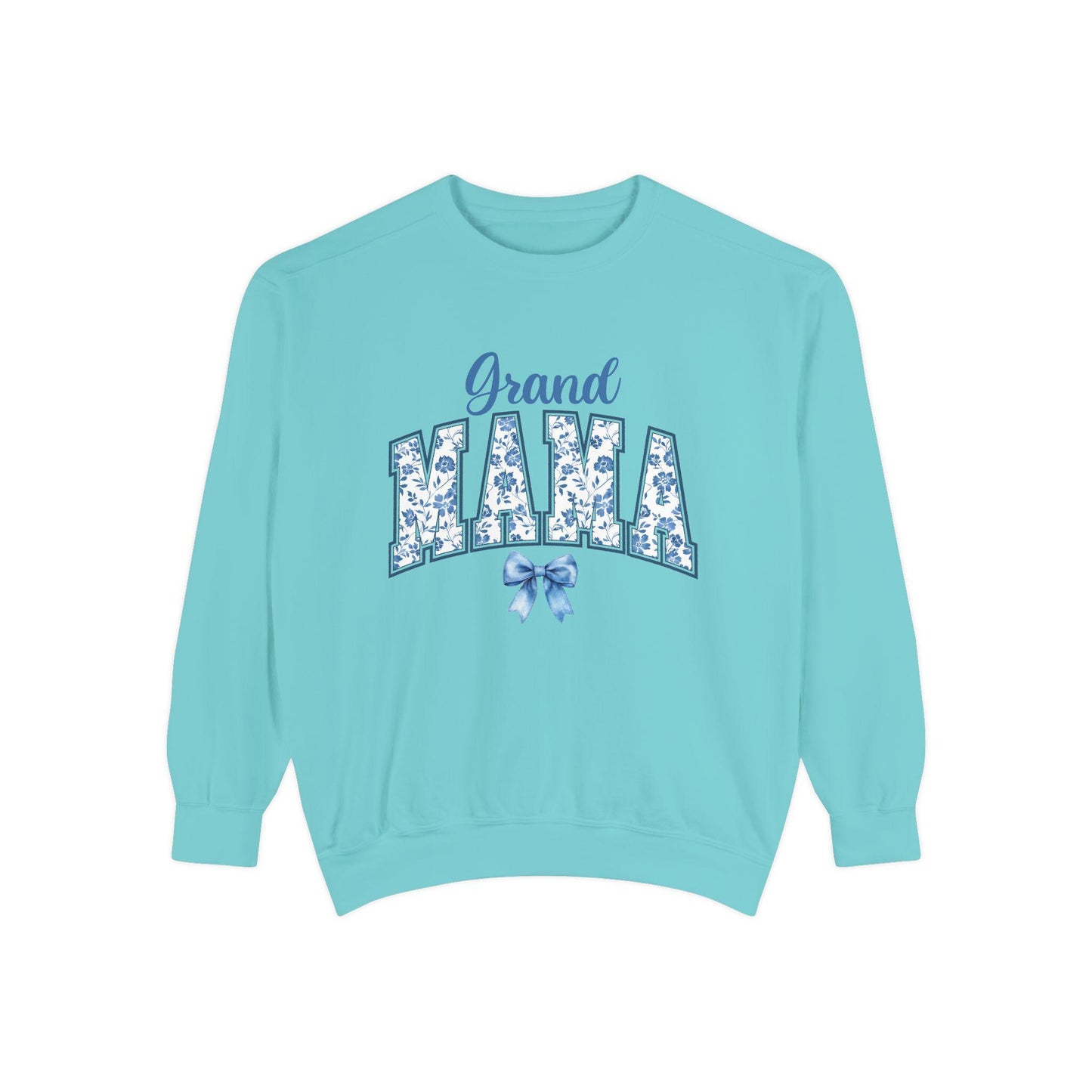Floral Grand Mama Sweatshirt, Gift for Grandmother, Cozy Family Sweatshirt, Unique Grandma Apparel, Mother's Day Present