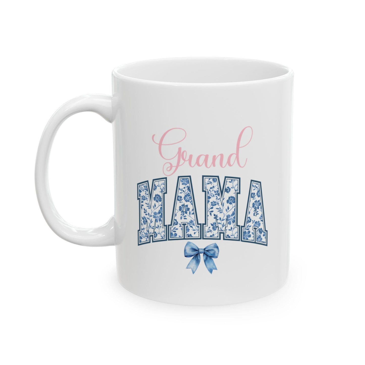 Grand Mama Ceramic Mug, Mother's Day Gift, Chinoiserie Coquette Theme