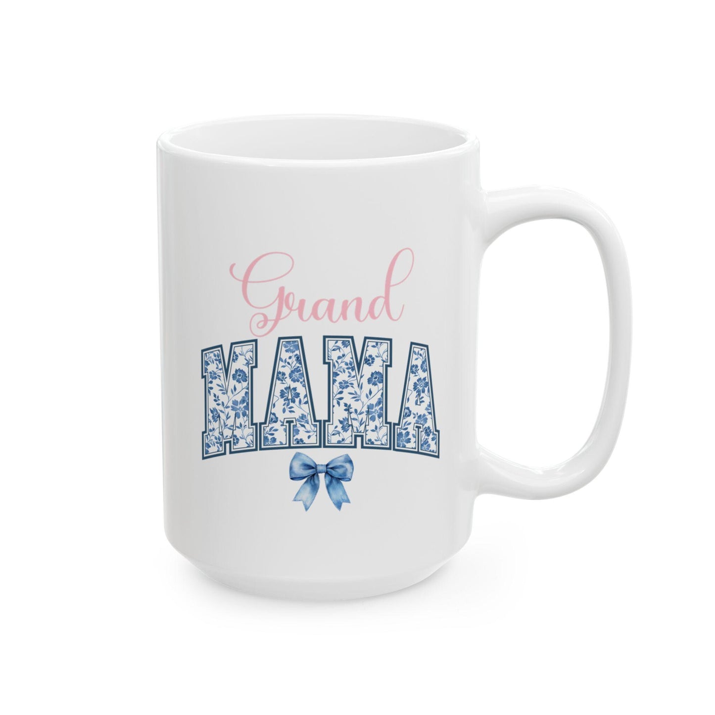 Grand Mama Ceramic Mug, Mother's Day Gift, Chinoiserie Coquette Theme