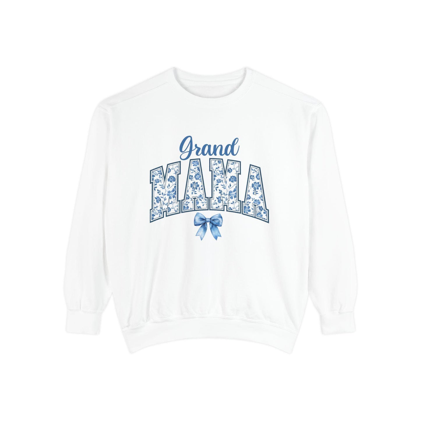 Floral Grand Mama Sweatshirt, Gift for Grandmother, Cozy Family Sweatshirt, Unique Grandma Apparel, Mother's Day Present