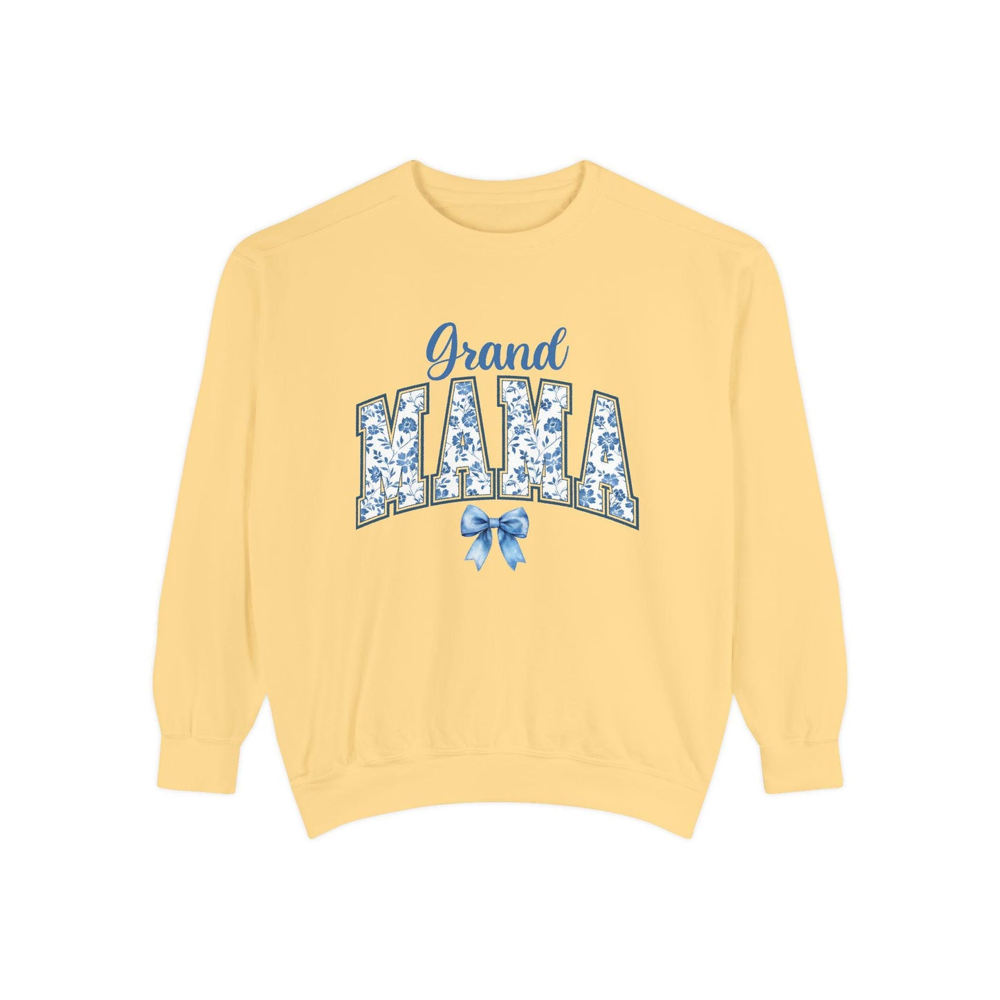 Floral Grand Mama Sweatshirt, Gift for Grandmother, Cozy Family Sweatshirt, Unique Grandma Apparel, Mother's Day Present