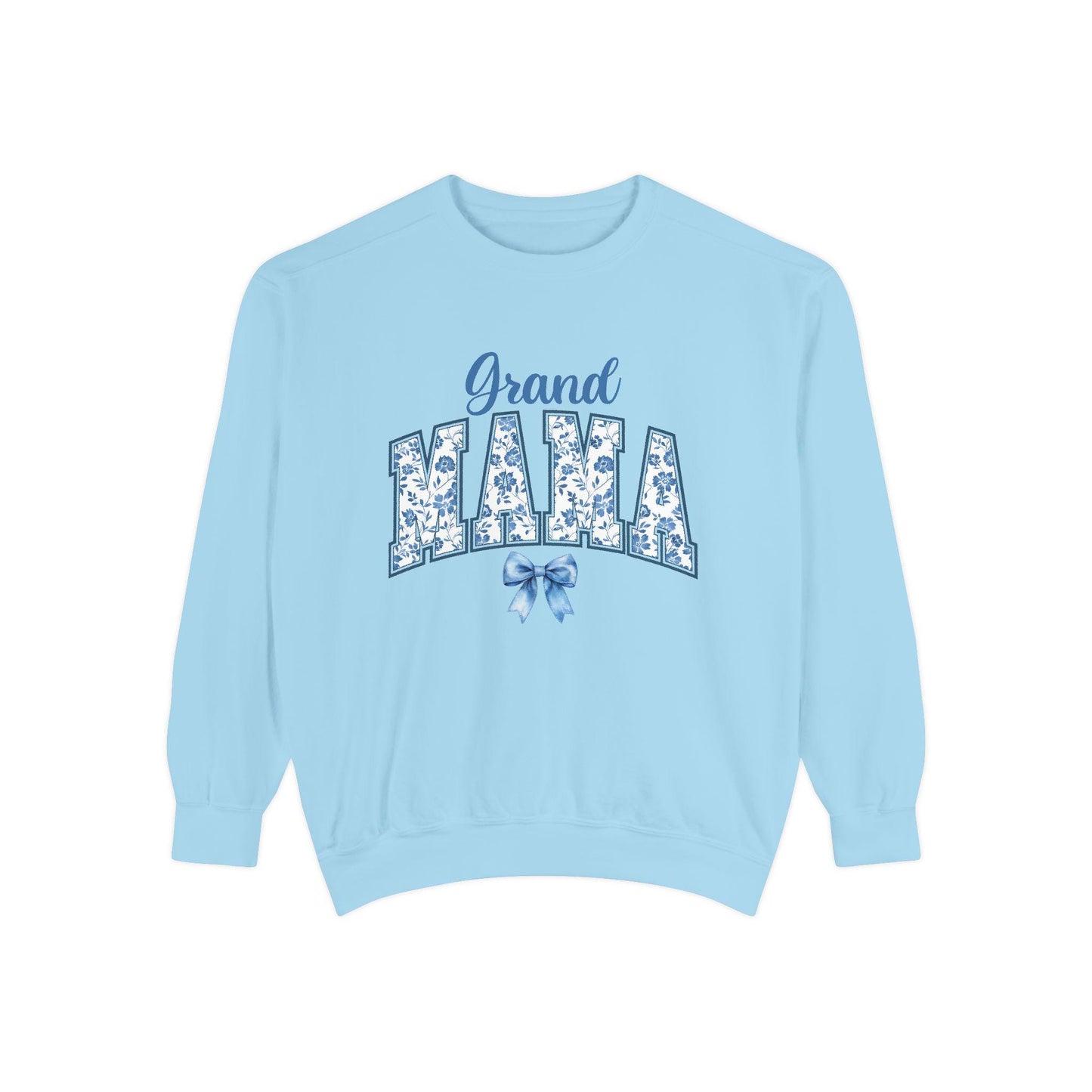 Floral Grand Mama Sweatshirt, Gift for Grandmother, Cozy Family Sweatshirt, Unique Grandma Apparel, Mother's Day Present