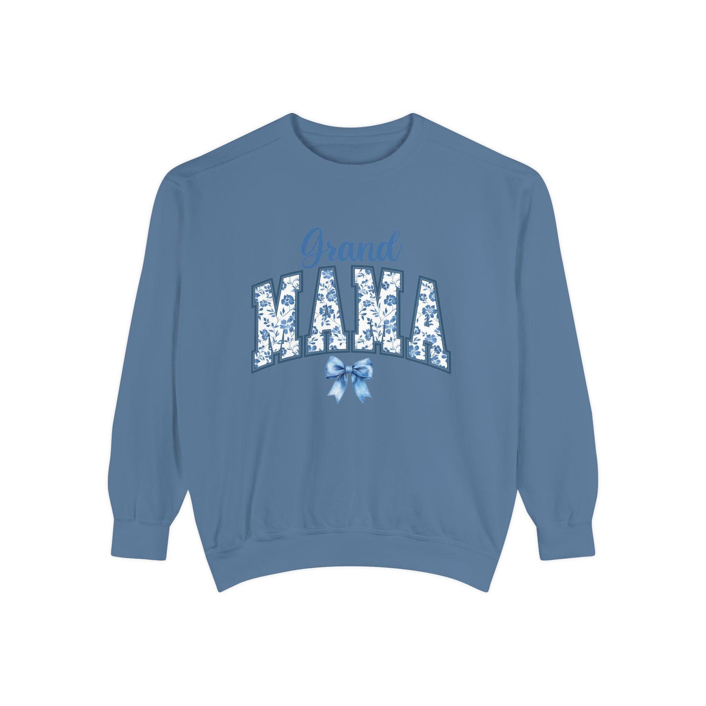 Floral Grand Mama Sweatshirt, Gift for Grandmother, Cozy Family Sweatshirt, Unique Grandma Apparel, Mother's Day Present