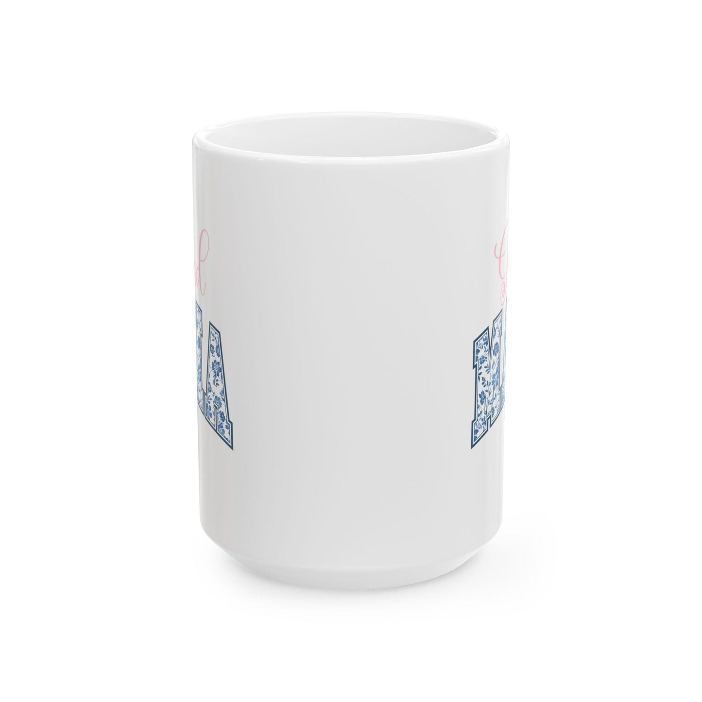 Grand Mama Ceramic Mug, Mother's Day Gift, Chinoiserie Coquette Theme
