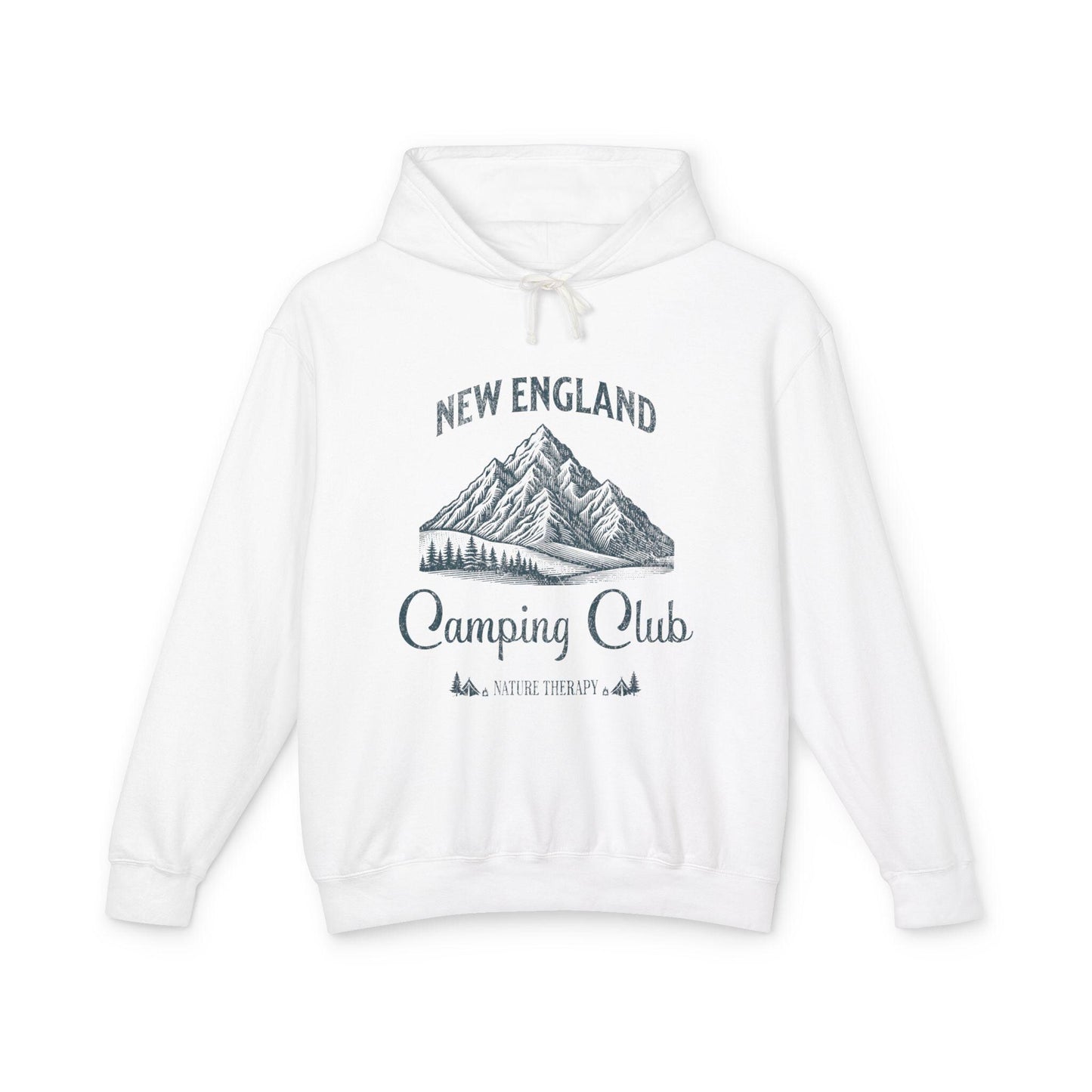 New England Camping Club Hooded Sweatshirt, Adventure Apparel, Nature Lover Gift, Outdoor Hoodie, Travel Clothing, Summer Camp Gear