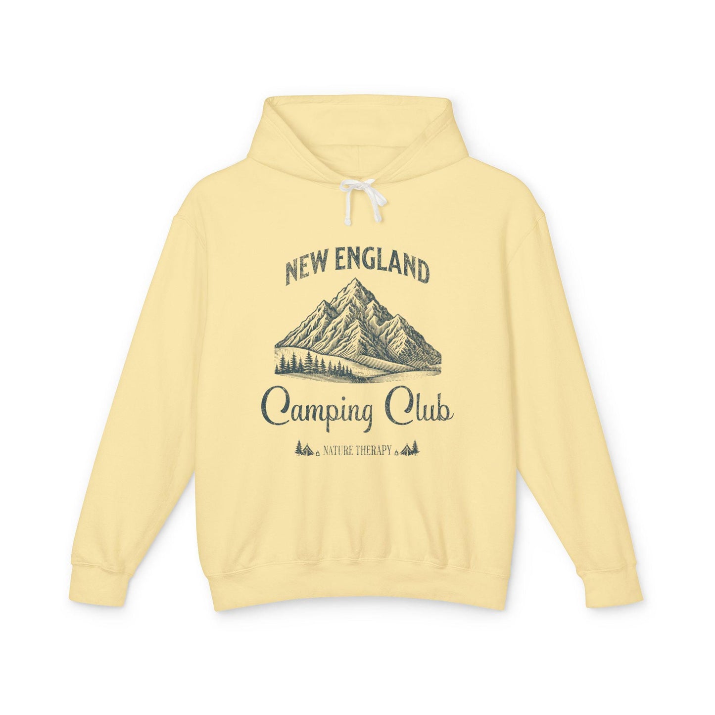 New England Camping Club Hooded Sweatshirt, Adventure Apparel, Nature Lover Gift, Outdoor Hoodie, Travel Clothing, Summer Camp Gear