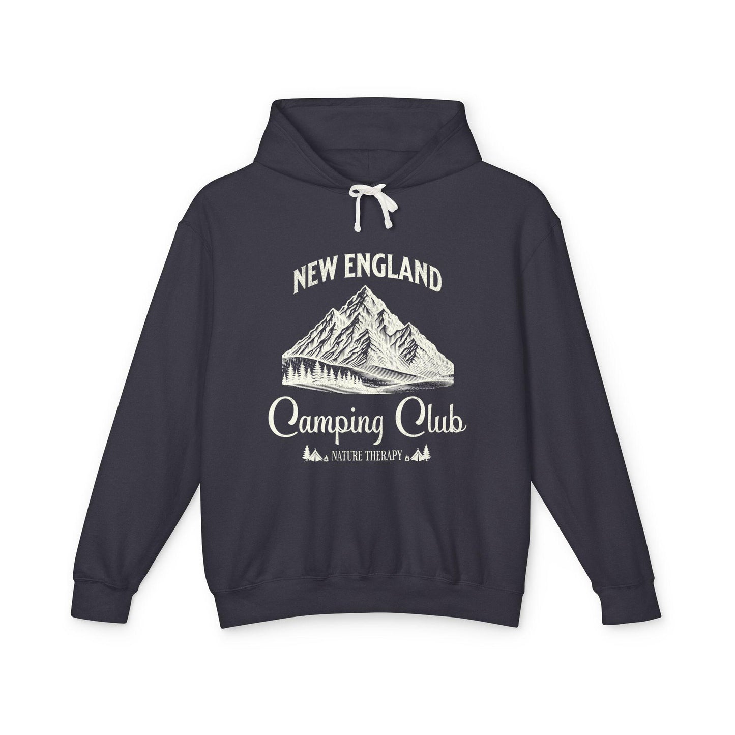 New England Camping Club Hooded Sweatshirt, Adventure Apparel, Nature Lover Gift, Outdoor Hoodie, Travel Clothing, Summer Camp Gear