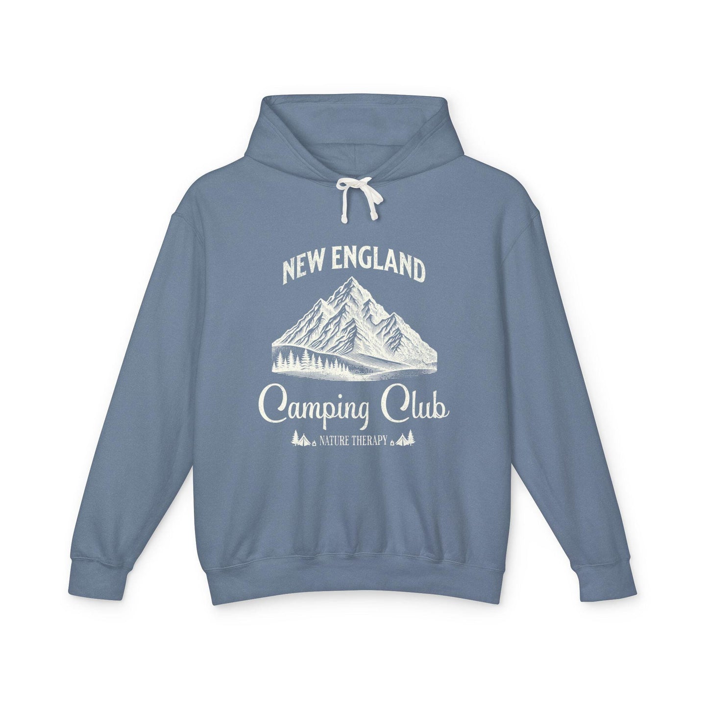 New England Camping Club Hooded Sweatshirt, Adventure Apparel, Nature Lover Gift, Outdoor Hoodie, Travel Clothing, Comfort Colors Hoodie