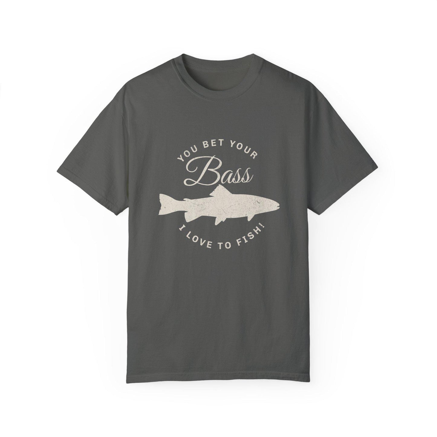 Funny Fishing T-shirt, I Love to Fish Tee, Garment-Dyed Shirt, Bass Fishing Gift, Angler Humor Apparel
