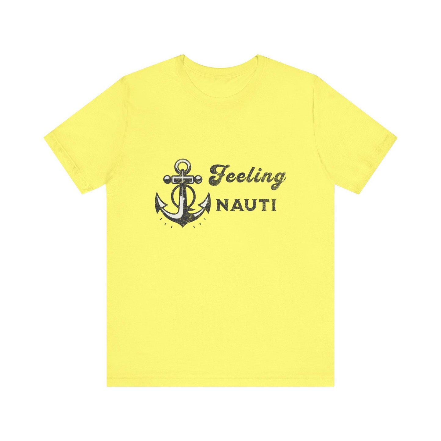 Feeling Nauti Anchor Tee, Nautical T-Shirt, Summer Vibes Shirt, Sailor Apparel, Ocean Lover Gift, Relaxed Fit Tee