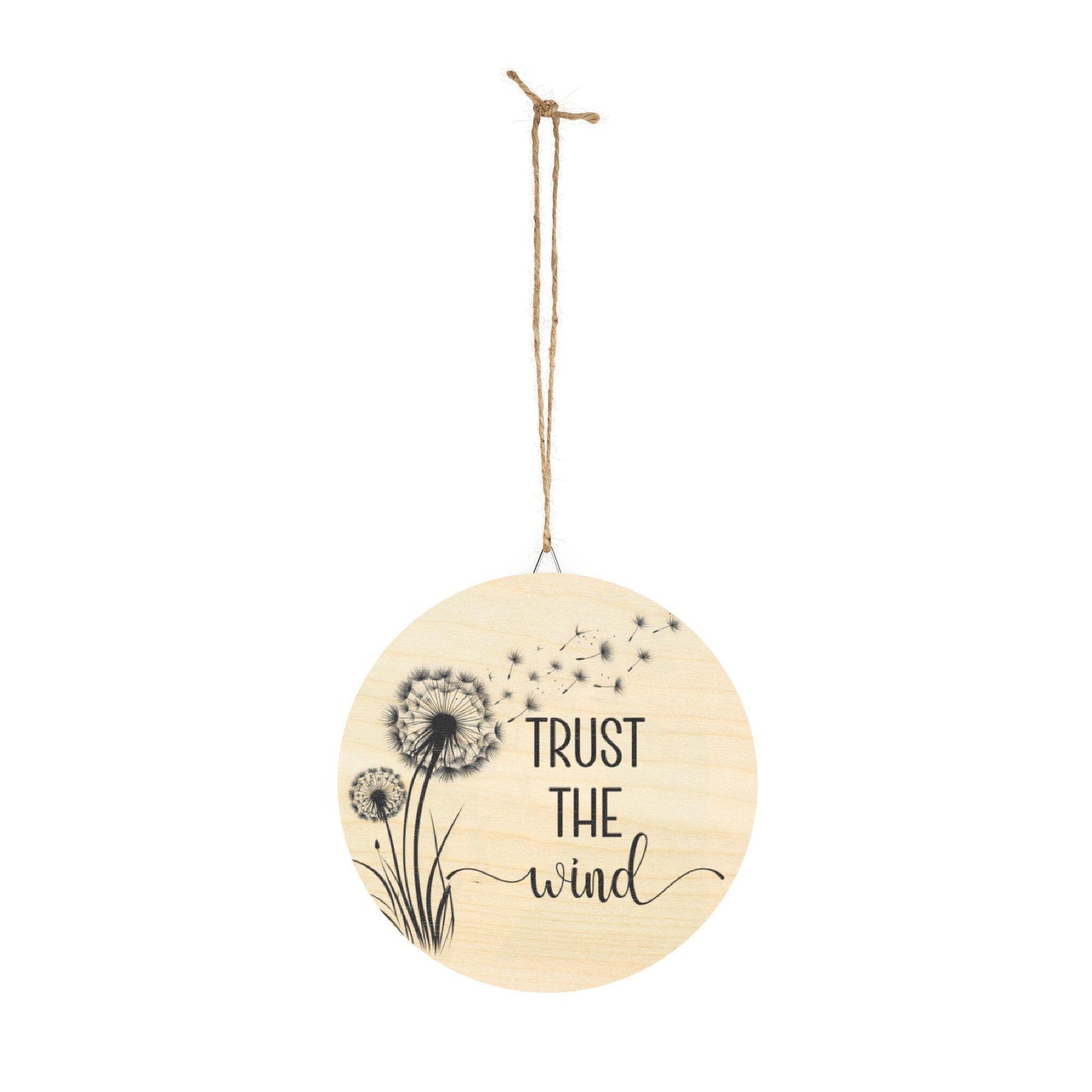 Trust the Wind Wood Sign |, Natural Wall Art, Home Decor, Gift for Her, Rustic Home Decor
