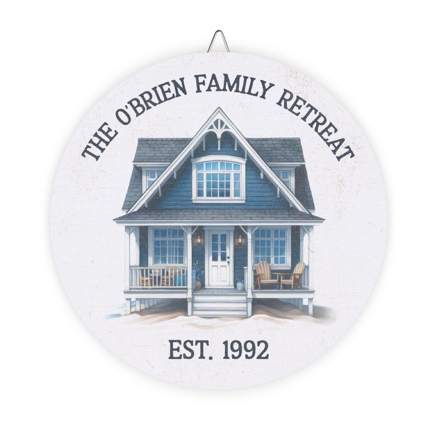Personalized Family Retreat Wood Sign, Custom Home Decor, Rustic Gift for Home, Housewarming Sign, Vacation Home Decor, Maritime Living