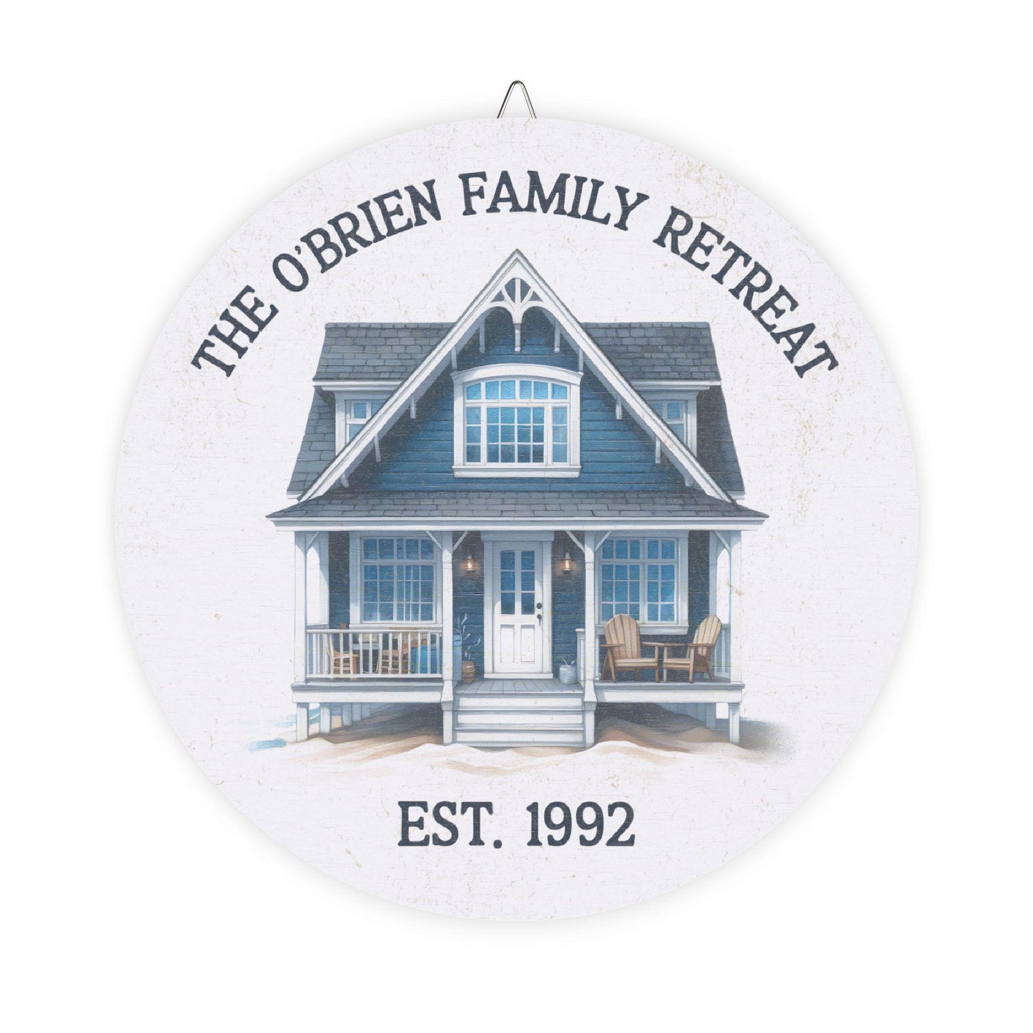 Personalized Family Retreat Wood Sign, Custom Home Decor, Rustic Gift for Home, Housewarming Sign, Vacation Home Decor, Maritime Living