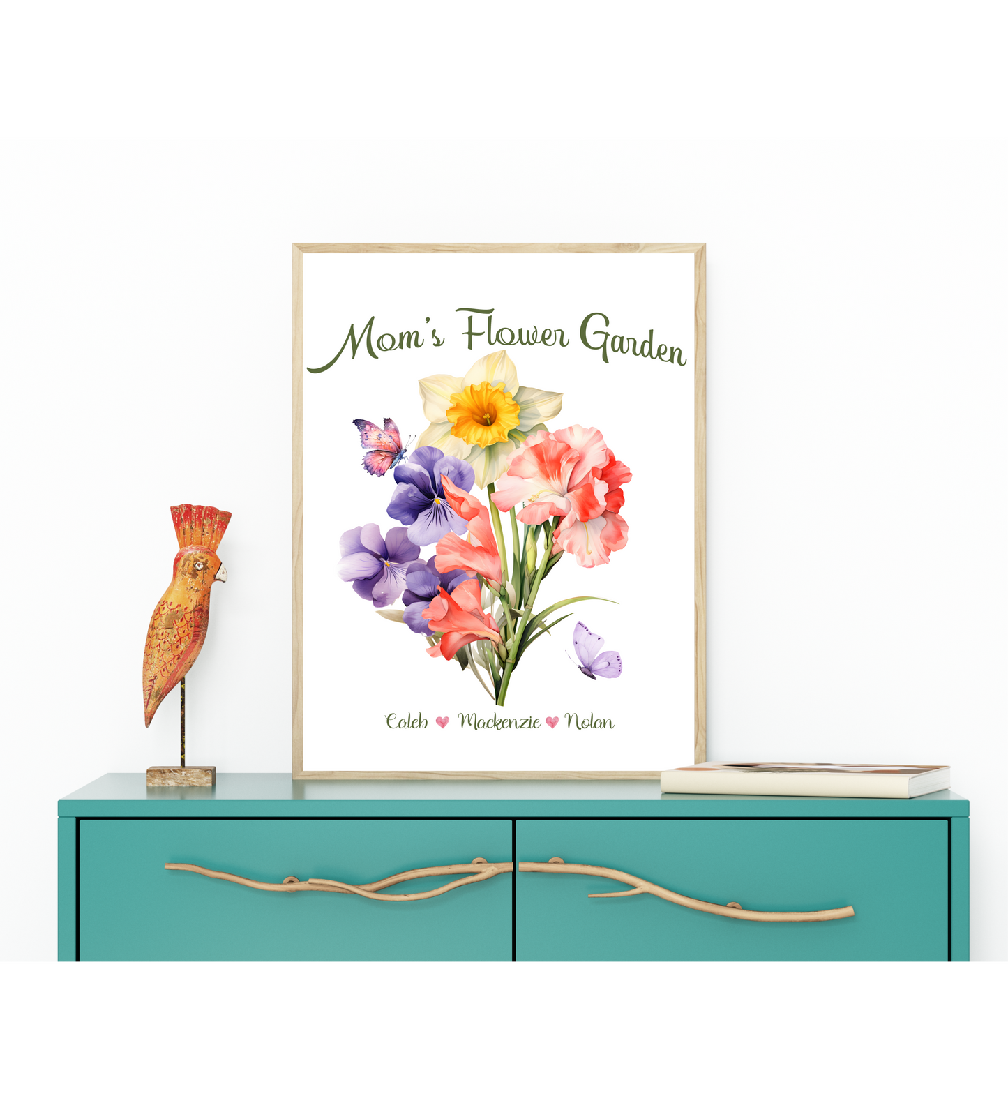 Personalized Birth Month Flower Print for Mother's Day