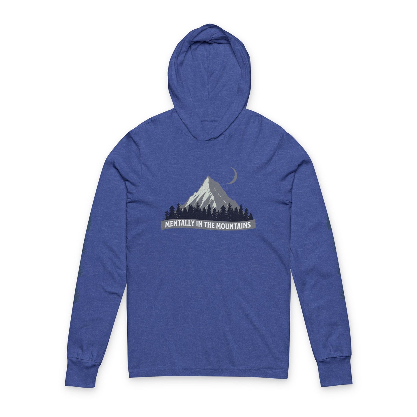 Unisex Mountain Hoodie - Mentally in the Mountains Tee, Outdoor Adventure Shirt, Gift for Hikers, Casual Wear, Nature Lover Apparel