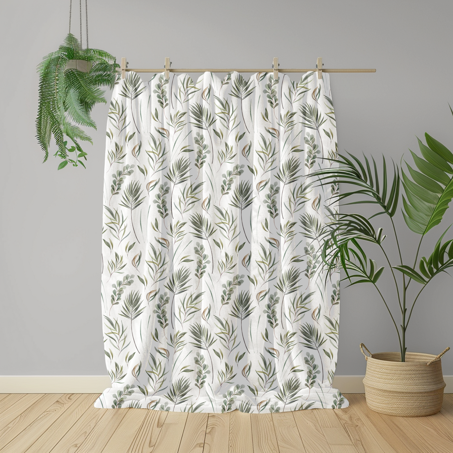 Botanical Velveteen Plush Blanket