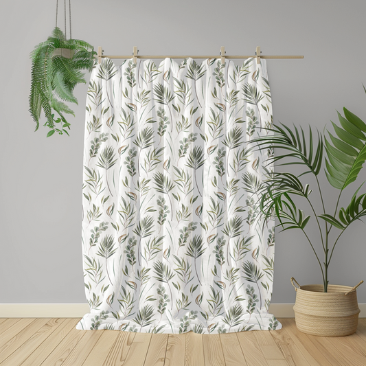 Botanical Velveteen Plush Blanket