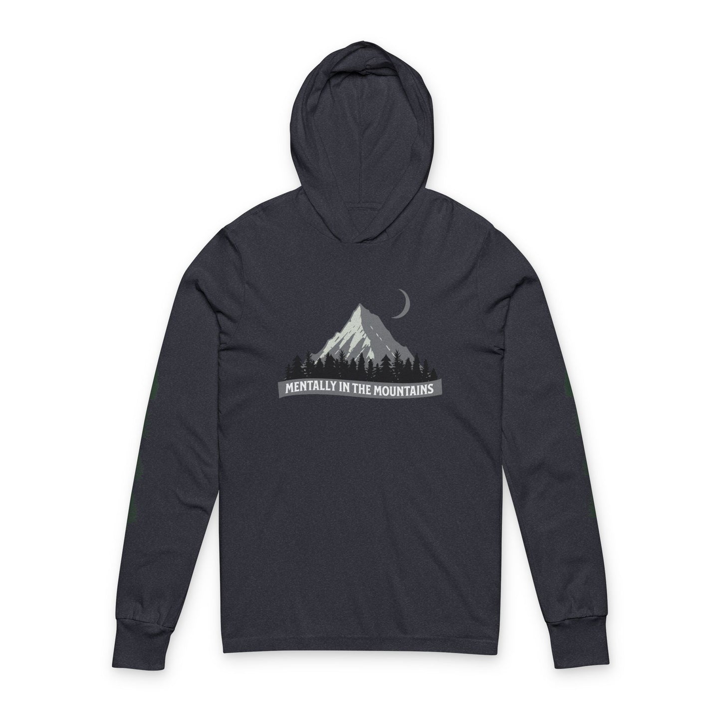 Unisex Mountain Hoodie - Mentally in the Mountains Tee, Outdoor Adventure Shirt, Gift for Hikers, Casual Wear, Nature Lover Apparel
