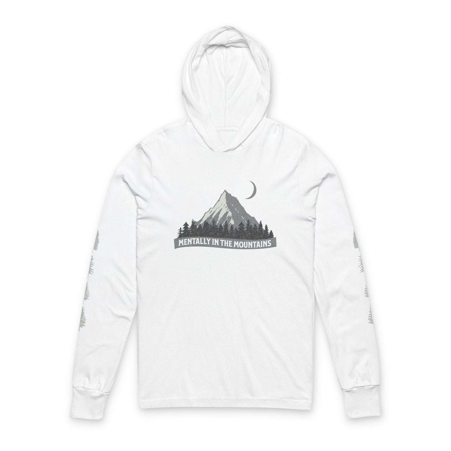 Unisex Mountain Hoodie - Mentally in the Mountains Tee, Outdoor Adventure Shirt, Gift for Hikers, Casual Wear, Nature Lover Apparel