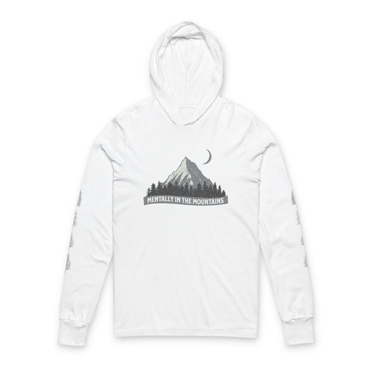 Unisex Mountain Hoodie - Mentally in the Mountains Tee, Outdoor Adventure Shirt, Gift for Hikers, Casual Wear, Nature Lover Apparel
