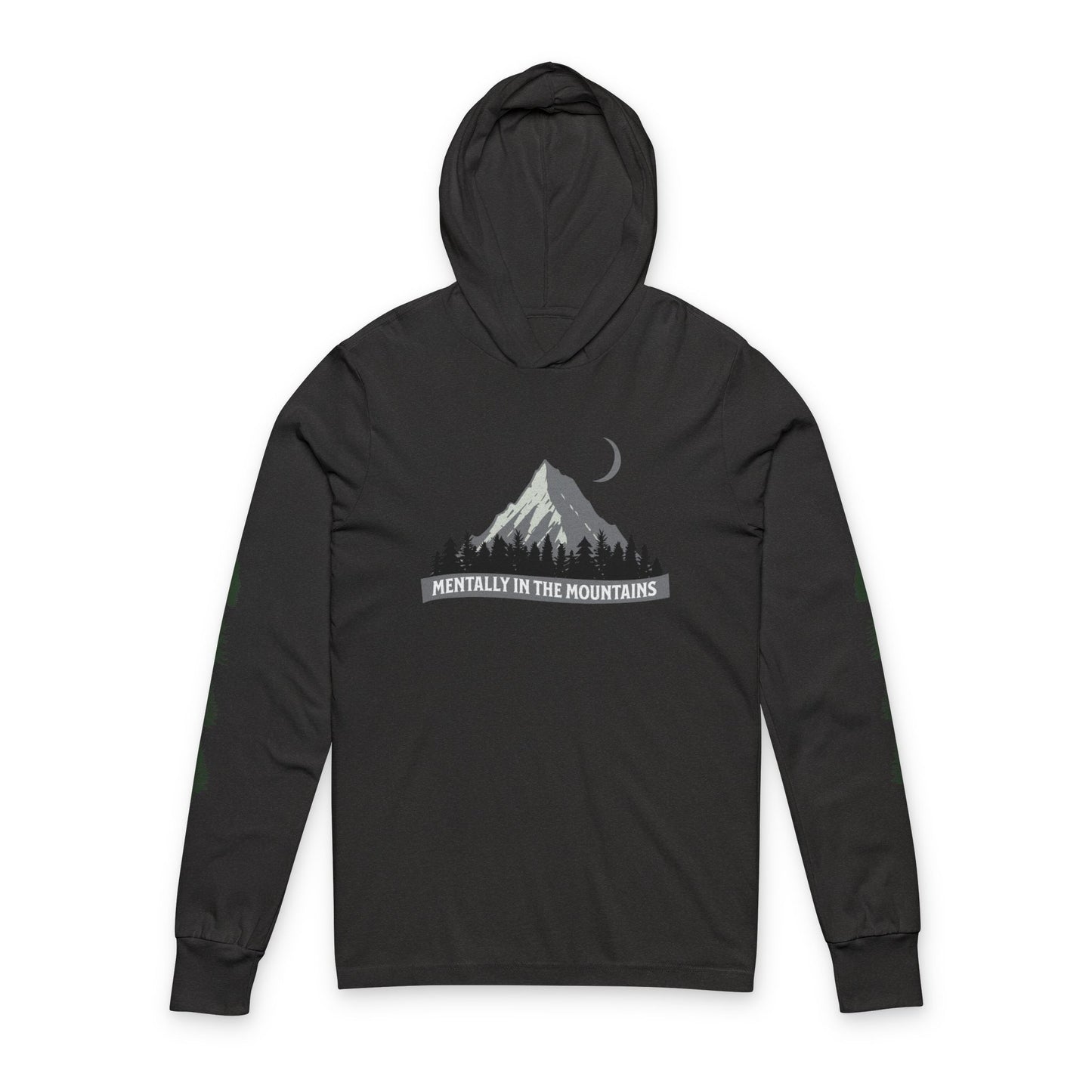 Unisex Mountain Hoodie - Mentally in the Mountains Tee, Outdoor Adventure Shirt, Gift for Hikers, Casual Wear, Nature Lover Apparel
