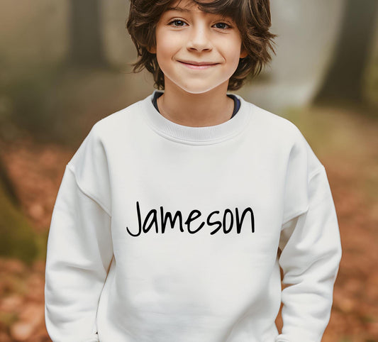 Personalized Kids Crewneck Sweatshirt