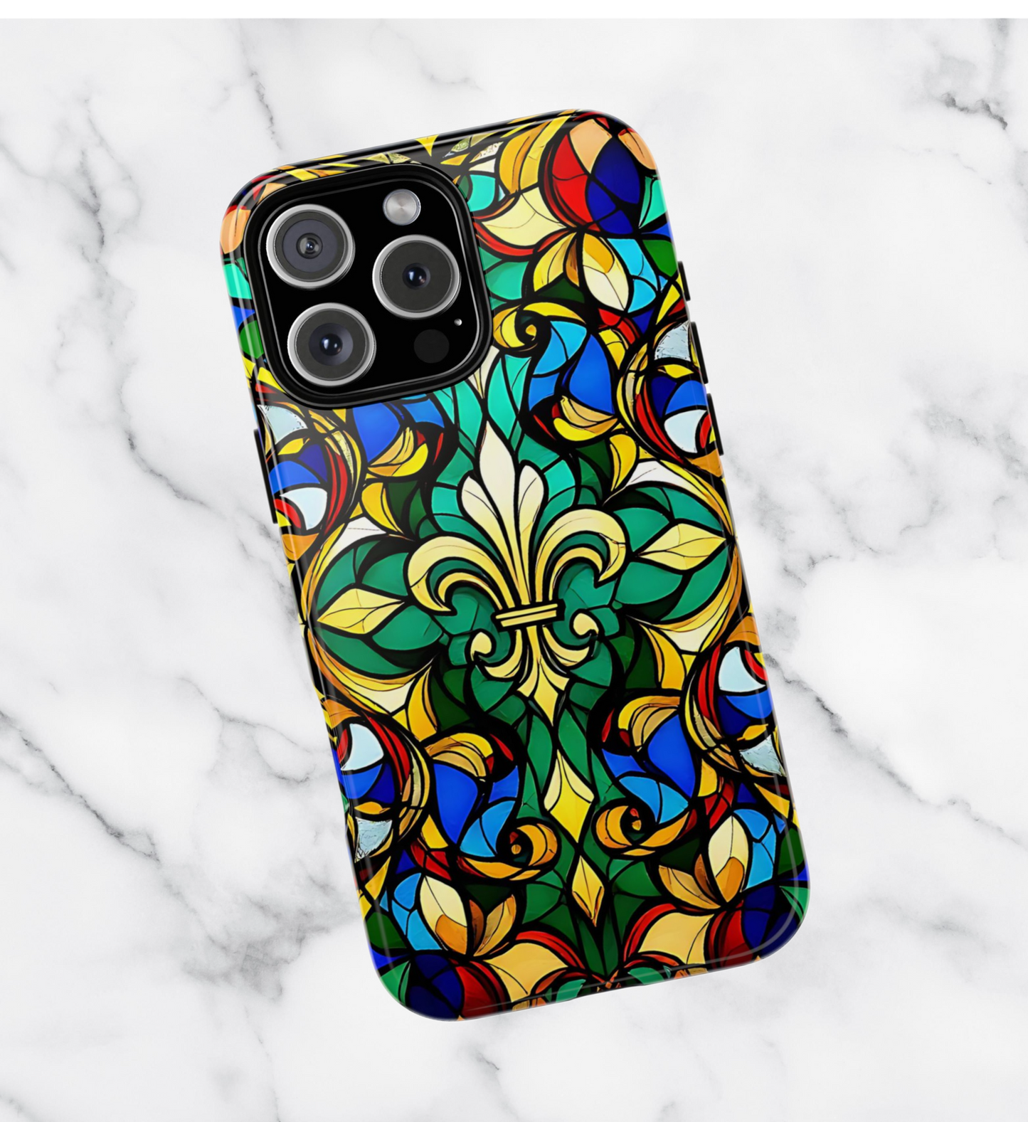 Stained Glass Effect Phone Case: iPhone 11 12 13 14 15 16