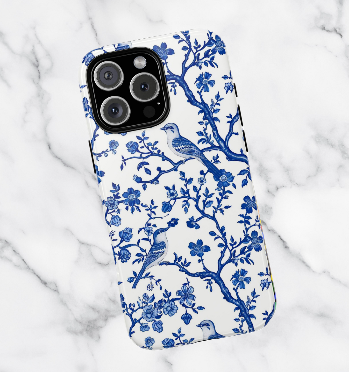 Chinoiserie Floral Phone Case: iPhone 11 12 13 14 15 16