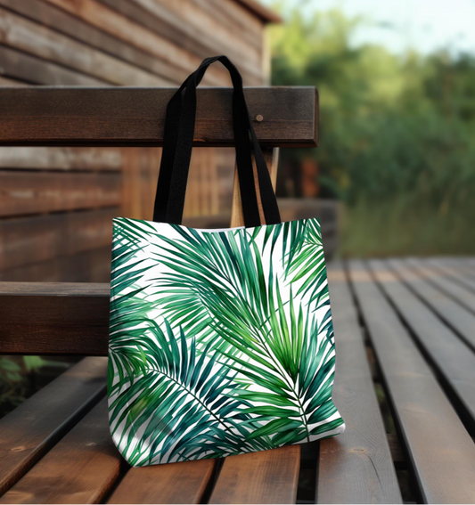 Luxe Palm Leaf Tote Bag