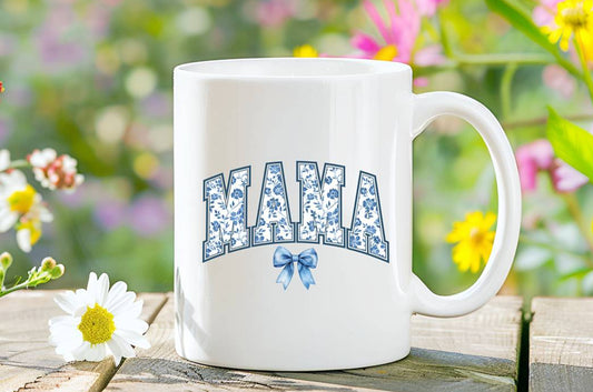 Mama Floral Patterned Ceramic Mug
