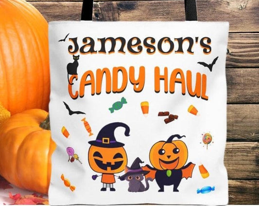 Personalized Halloween Tote Bag
