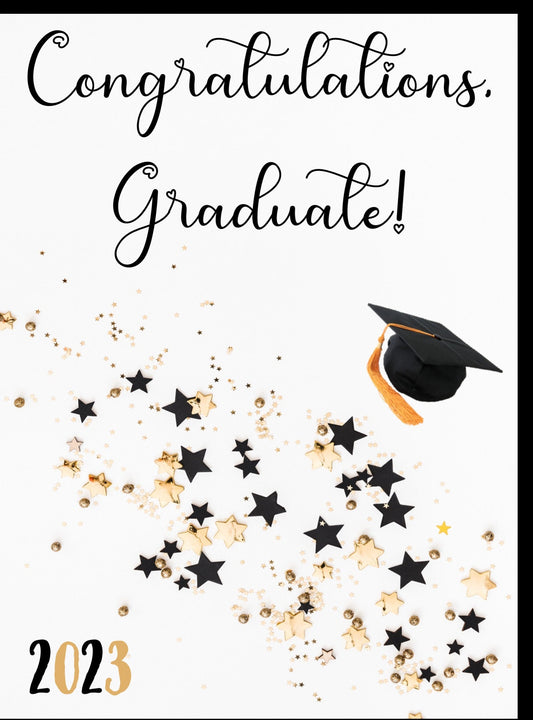 Printable Graduation Card - Congratulations Graduate