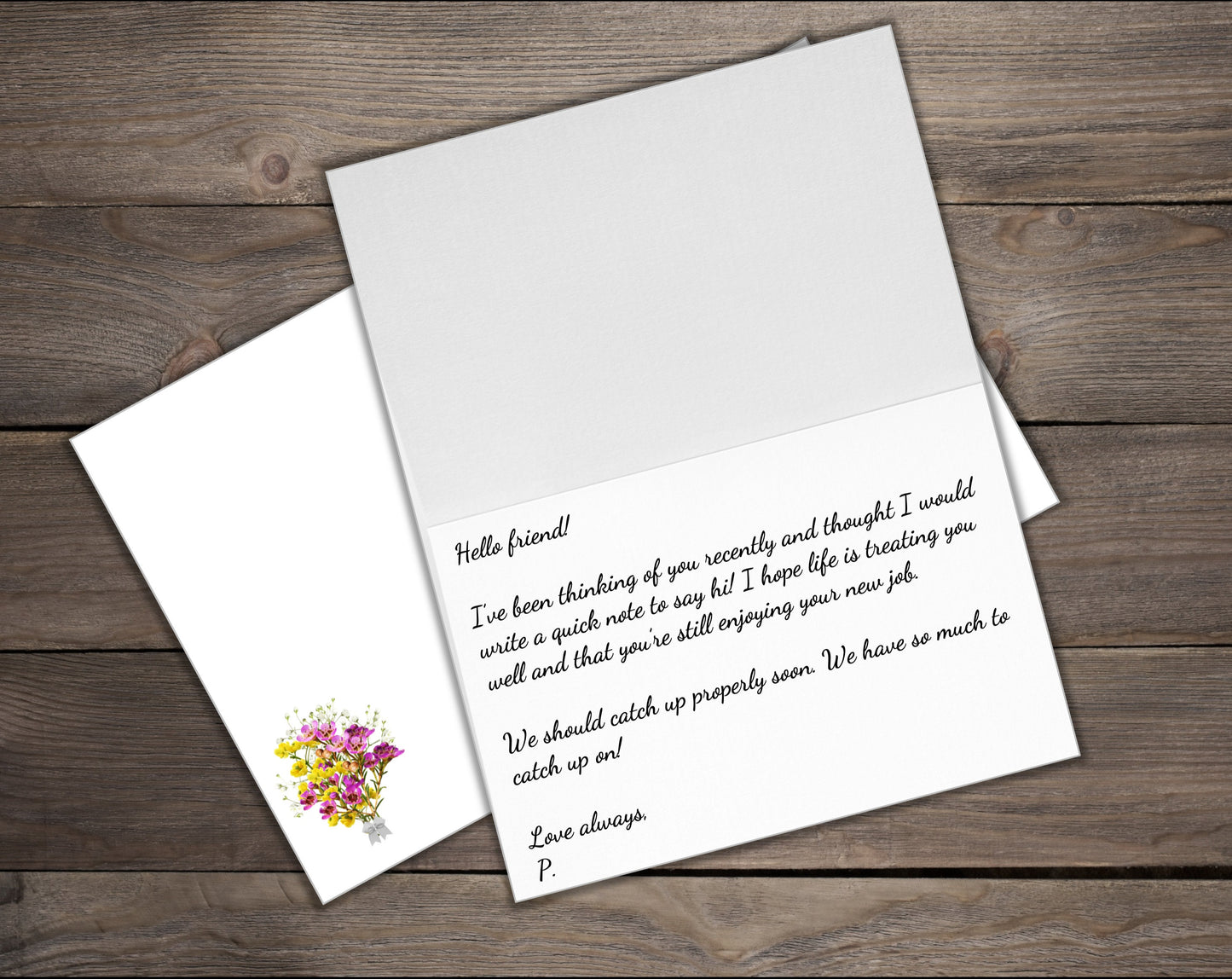 Floral Cards - Wildflower Bouquet - set of 10 blank cards with matching envelopes