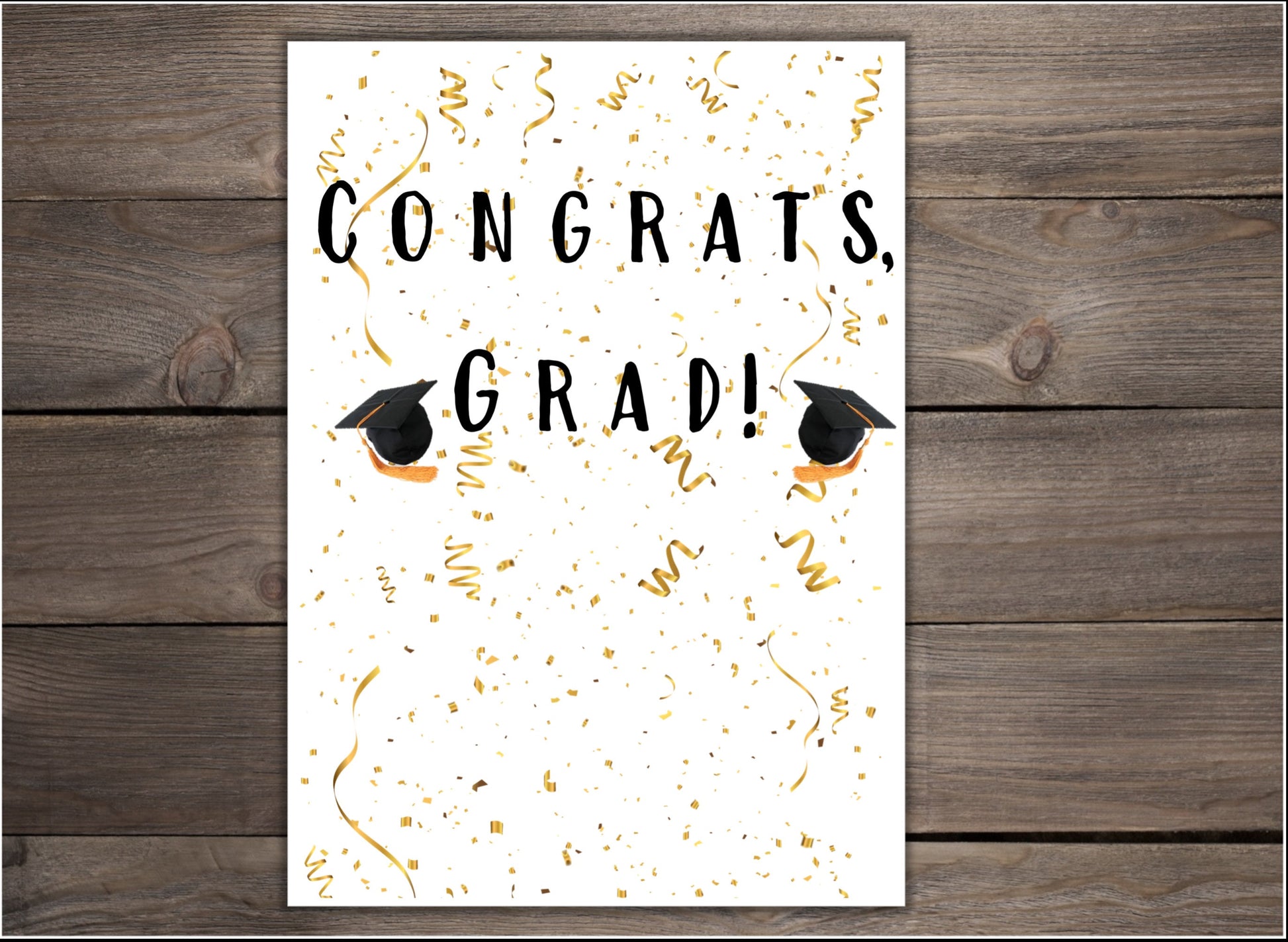 Graduation Card - Congrats, Grad!