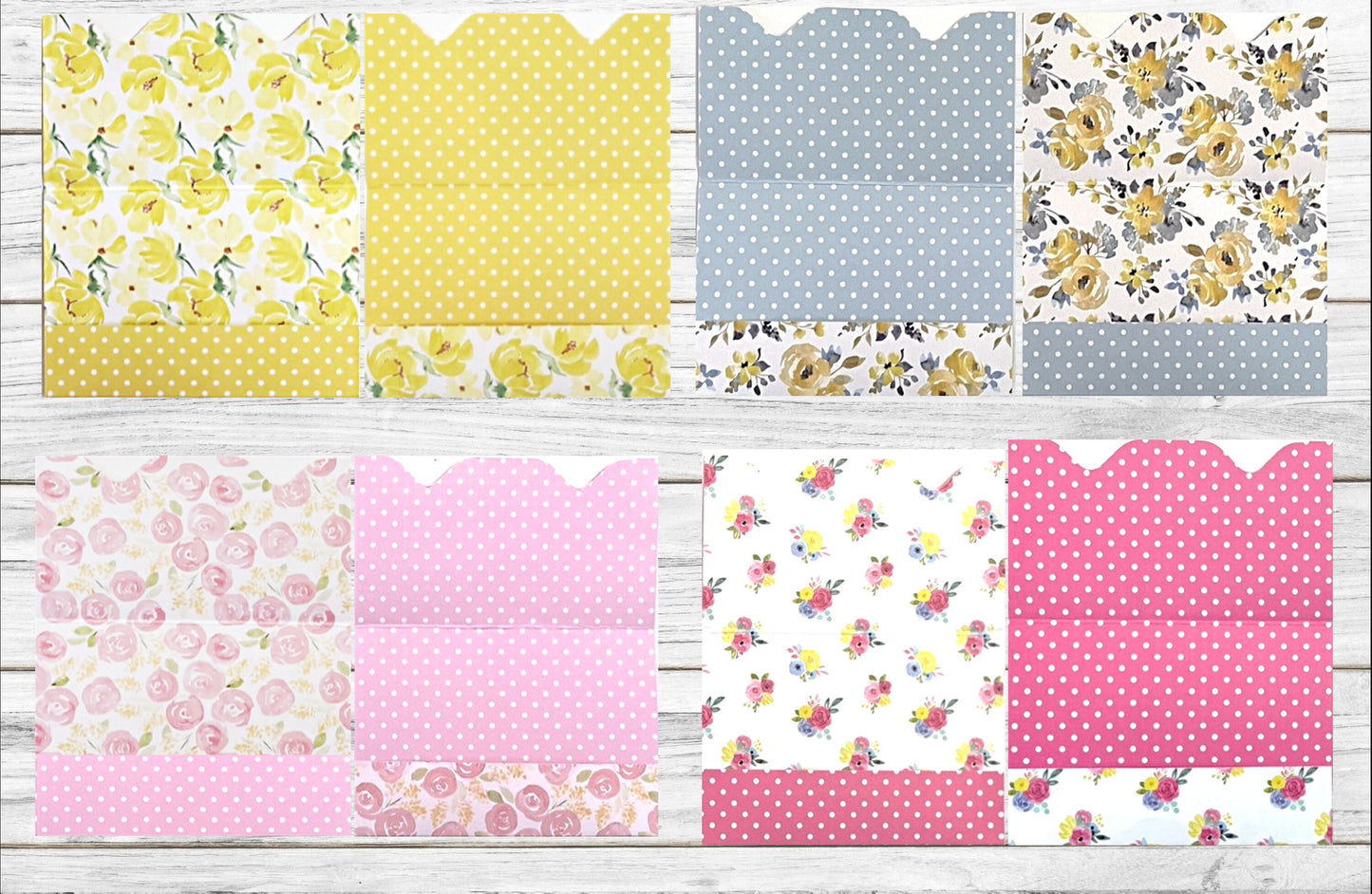 Floral Gift Card Holders - Set of 20