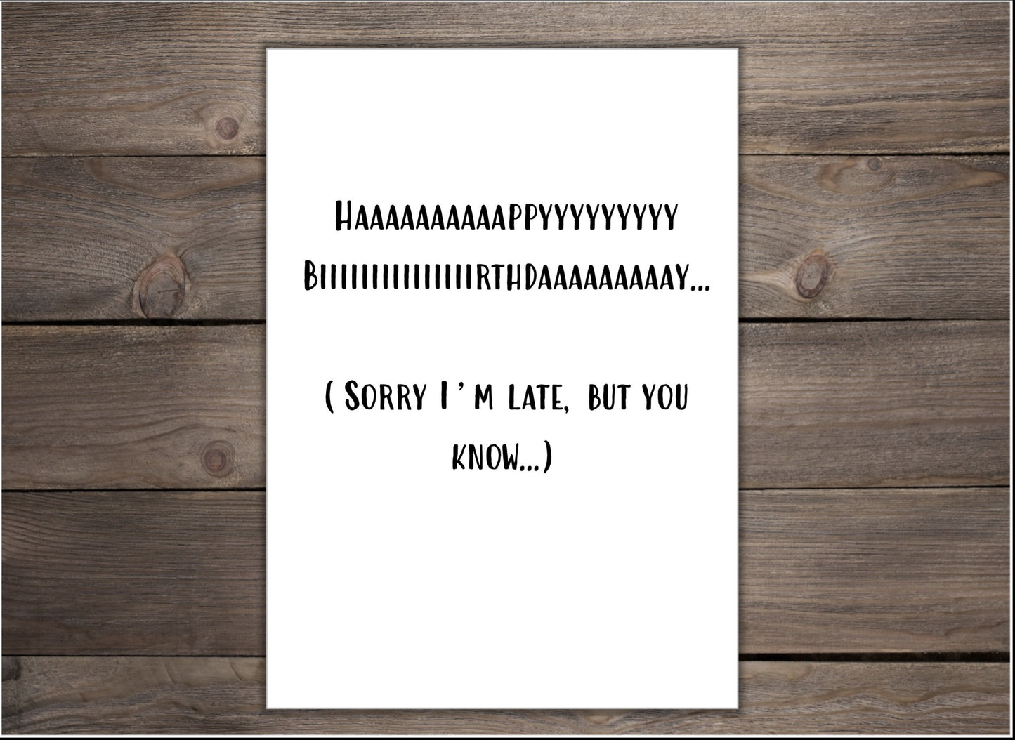 Birthday Card - Sloth