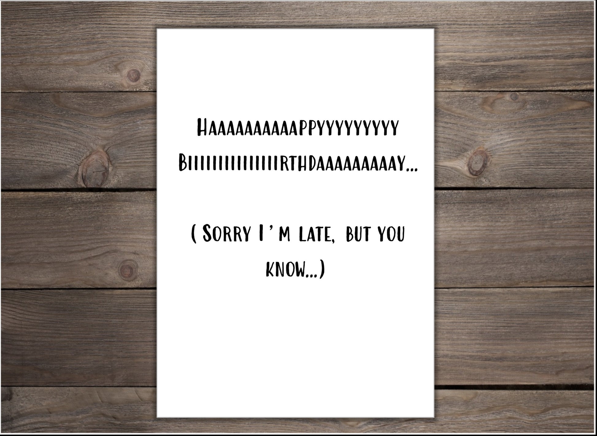 Birthday Card - Sloth