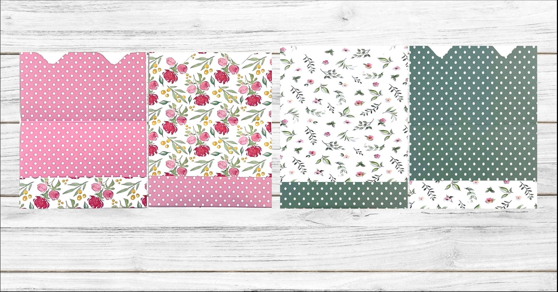 Floral Gift Card Holders - Set of 20